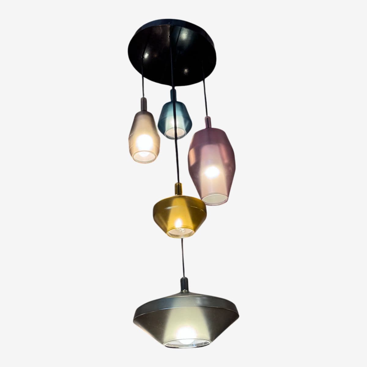 Umberto Asnago for Penta Borosilicate Glass Hanging Light Fixture - Image 1