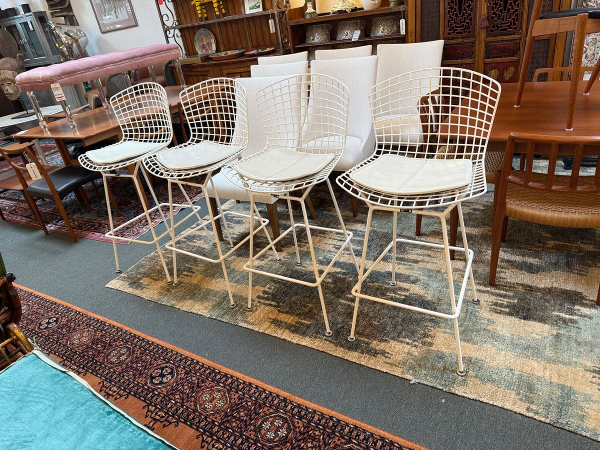 Harry Bertoia for Knoll Bar Stools, Pair - Thumbnail 7