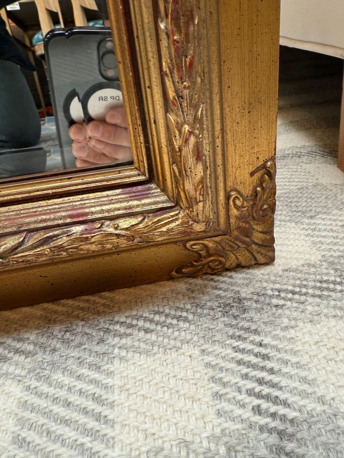 Vintage Style Gilt Carved Frame Wall Mirror - Thumbnail 12