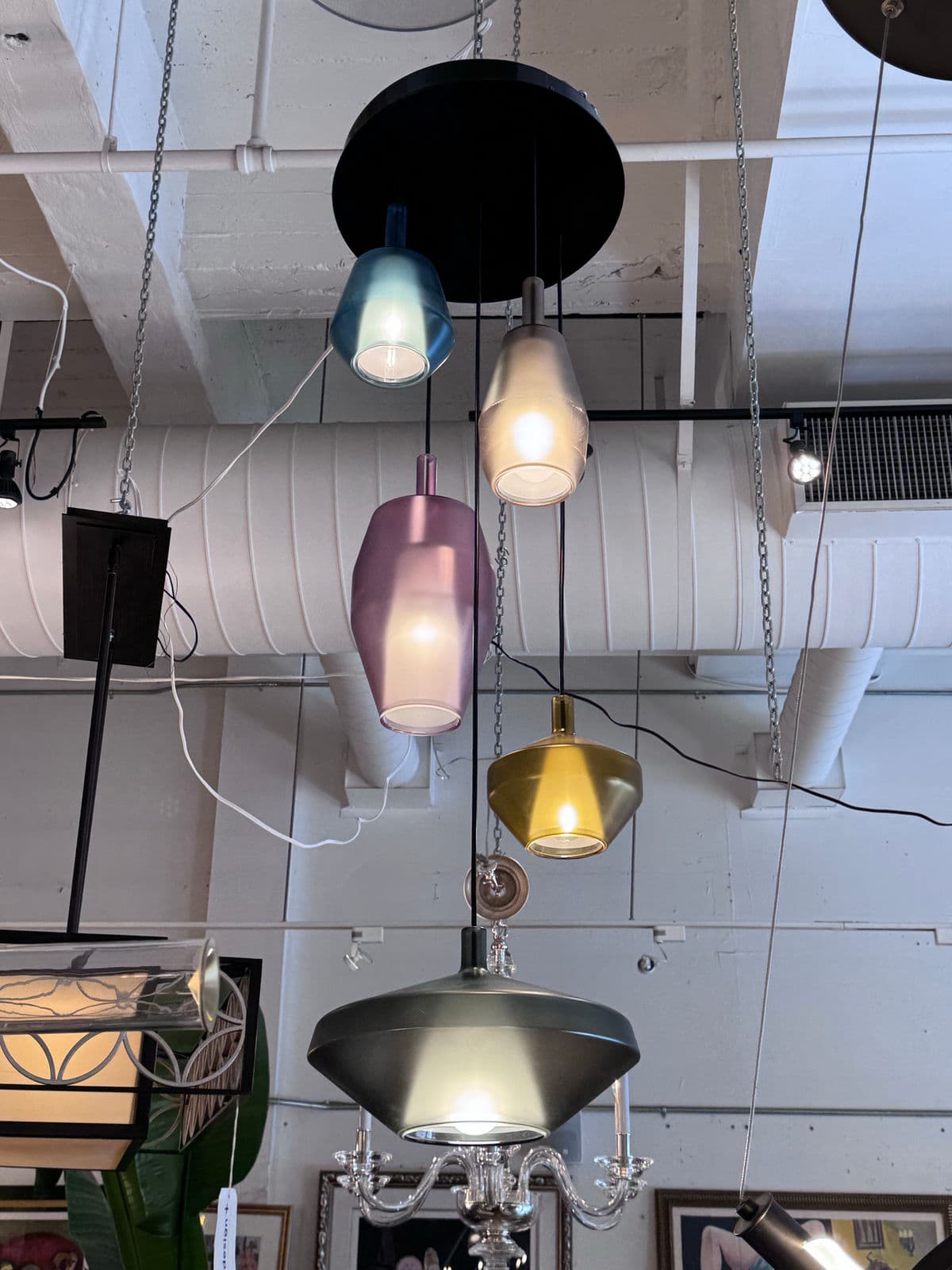 Umberto Asnago for Penta Borosilicate Glass Hanging Light Fixture - Thumbnail 4