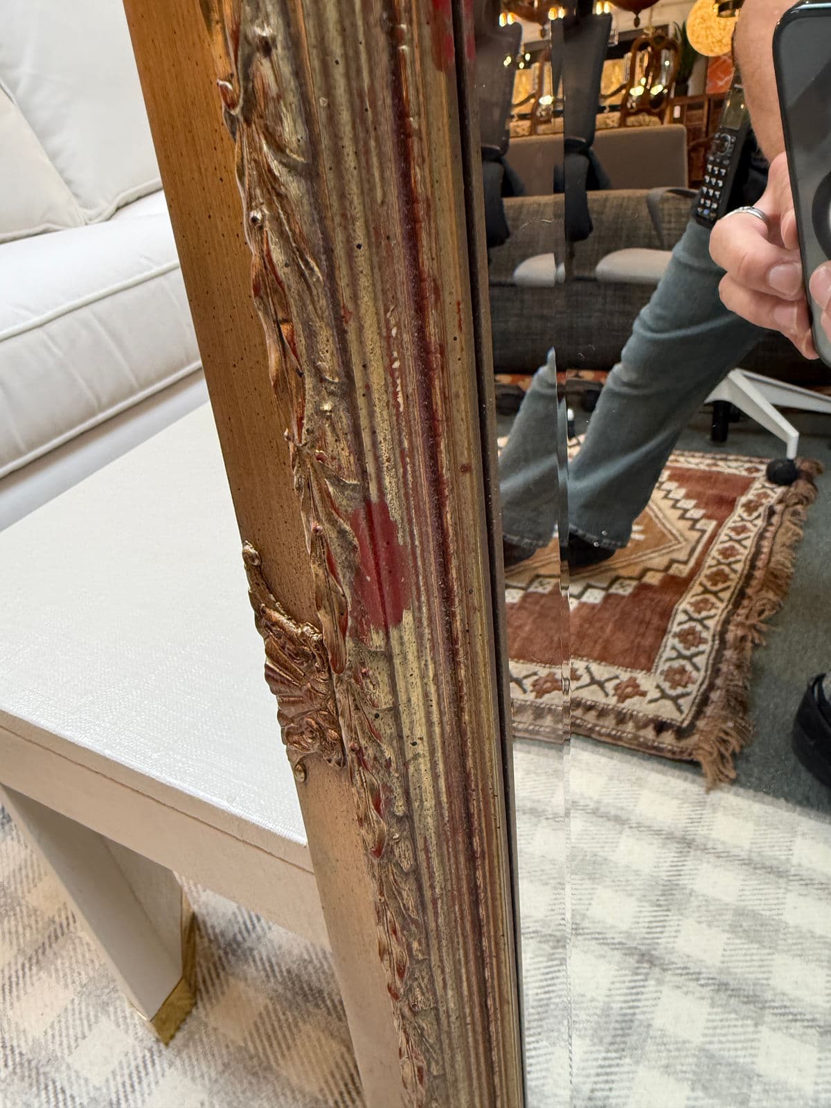 Vintage Style Gilt Carved Frame Wall Mirror - Thumbnail 13