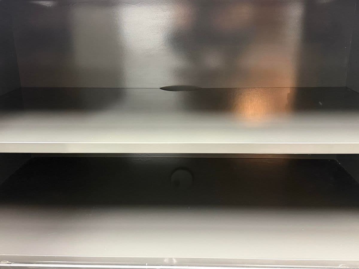 Custom Furniture Design Gray Lacquer Media Cabinet - Thumbnail 13