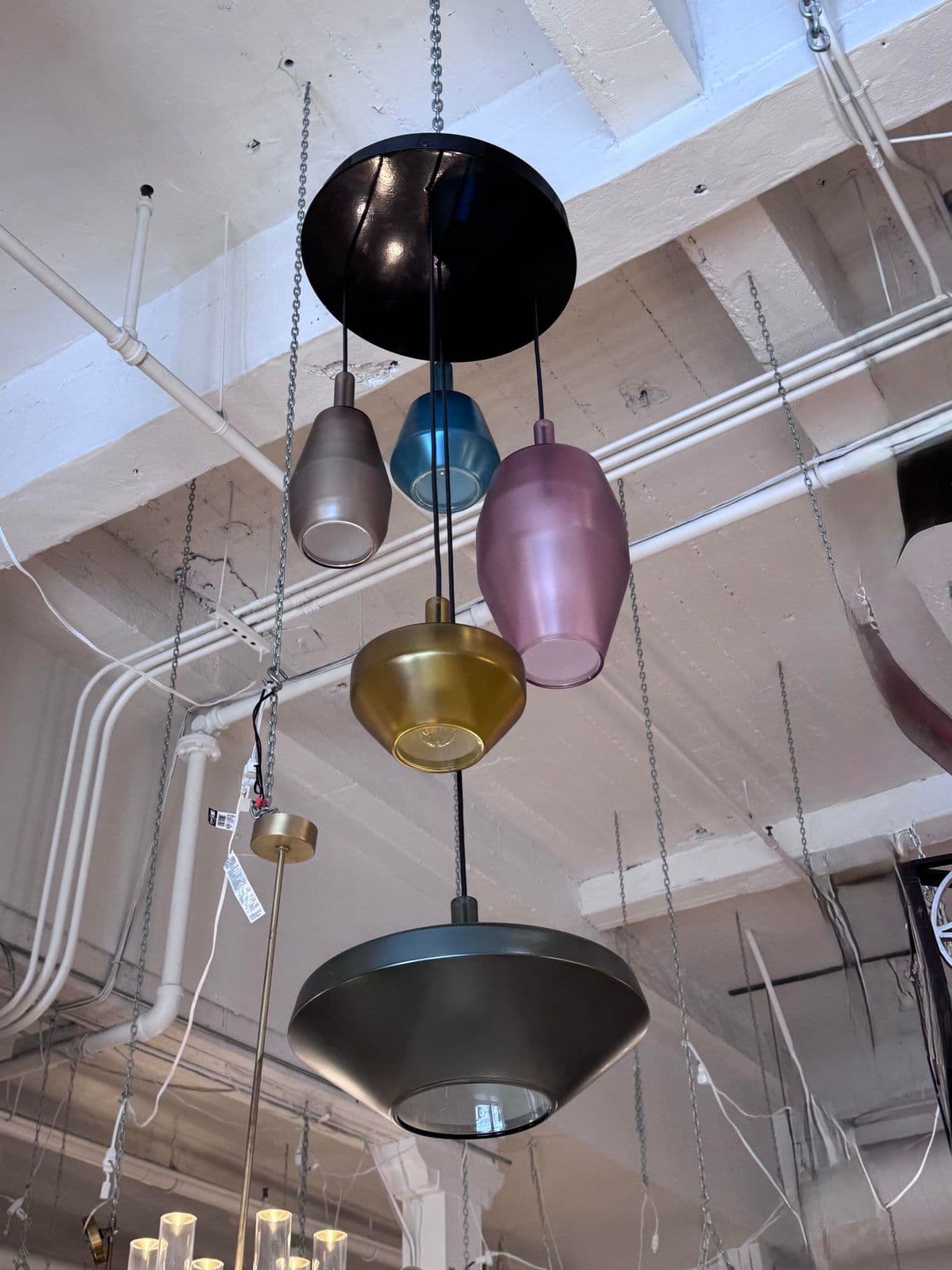 Umberto Asnago for Penta Borosilicate Glass Hanging Light Fixture - Thumbnail 3