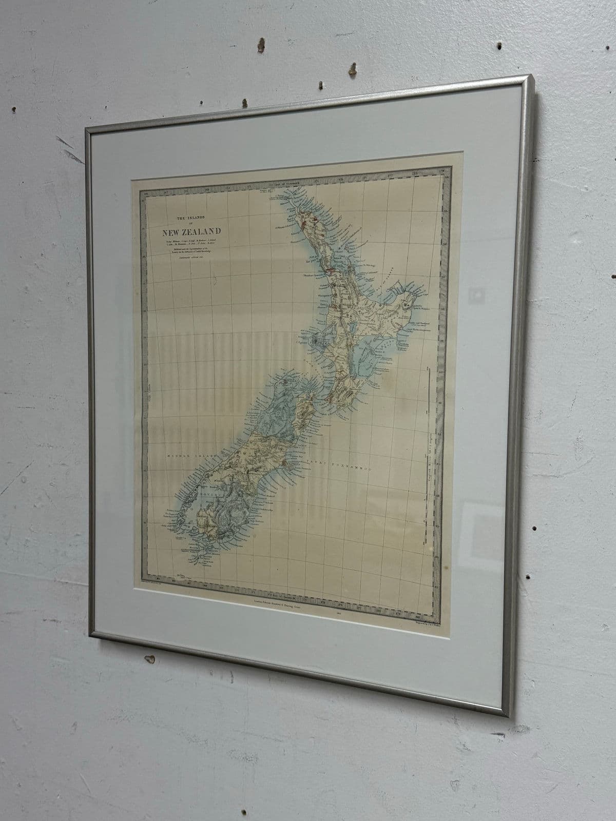 Custom Framed Antique Print of New Zealand - Thumbnail 4