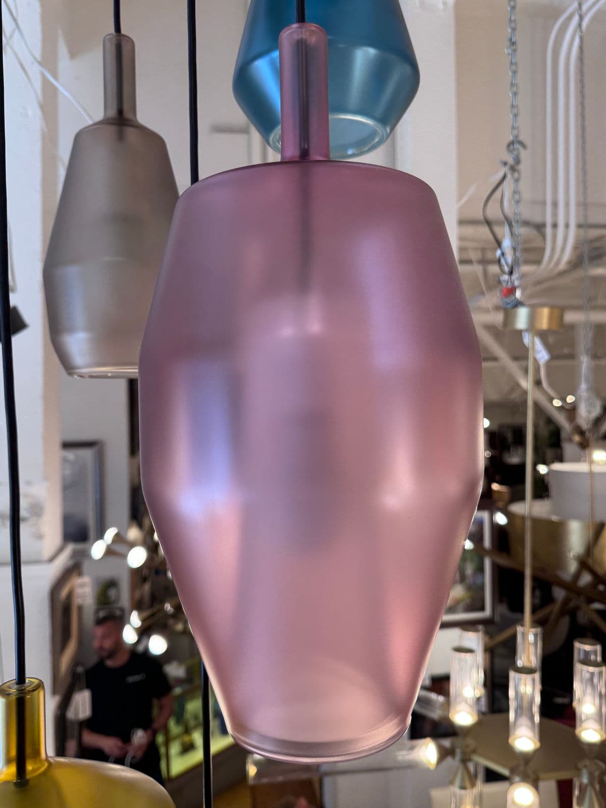 Umberto Asnago for Penta Borosilicate Glass Hanging Light Fixture - Thumbnail 9