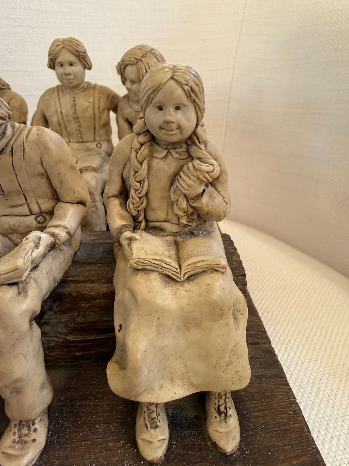 Circa 1990's Betty Difuntorum "Study Time" Resin Sculpture - Thumbnail 12