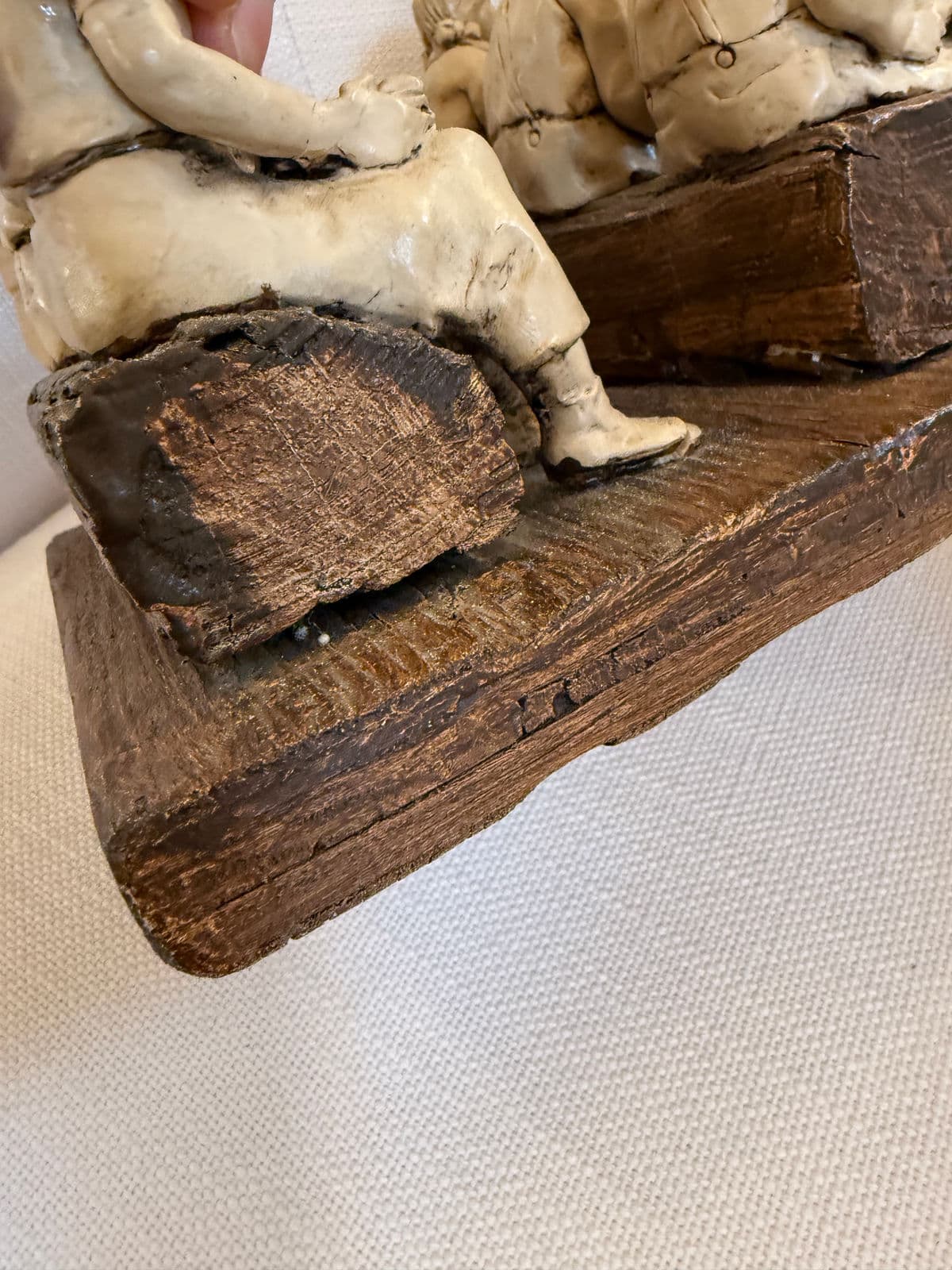 Circa 1990's Betty Difuntorum "Study Time" Resin Sculpture - Thumbnail 8