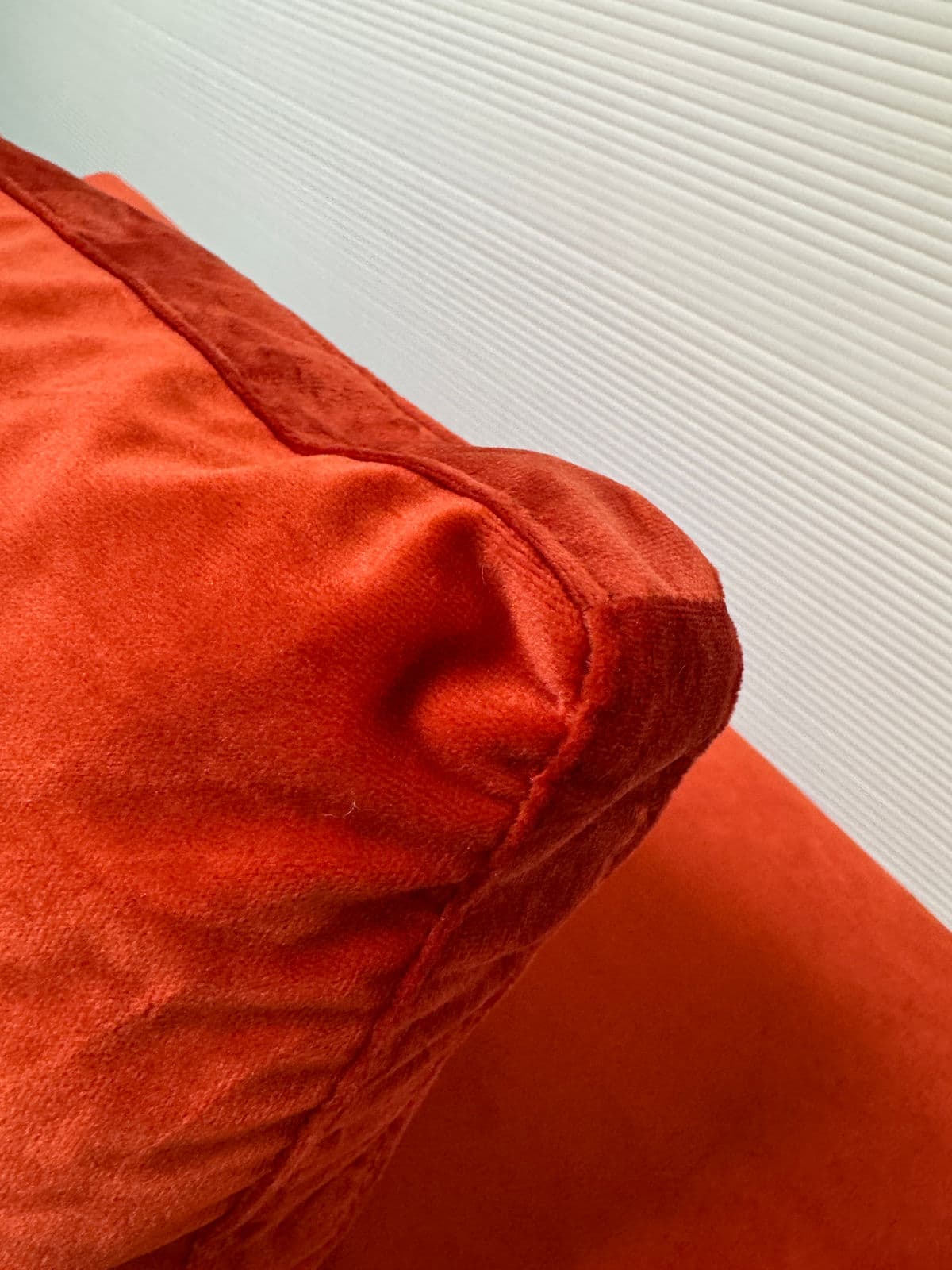 Cappellini Armless Red Slipcovered Chair + Pillow - Thumbnail 12