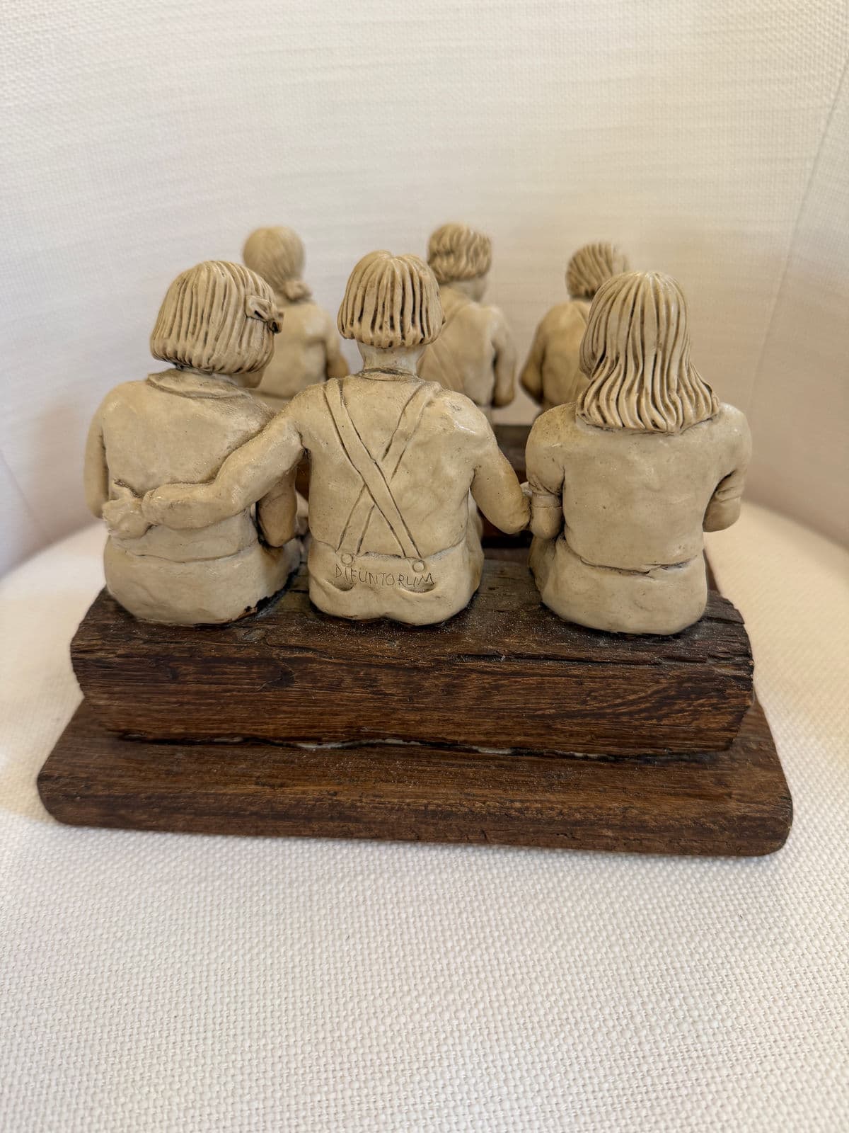 Circa 1990's Betty Difuntorum "Study Time" Resin Sculpture - Thumbnail 9