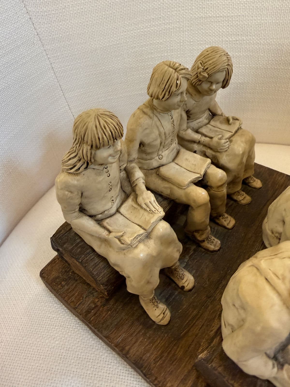 Circa 1990's Betty Difuntorum "Study Time" Resin Sculpture - Thumbnail 6