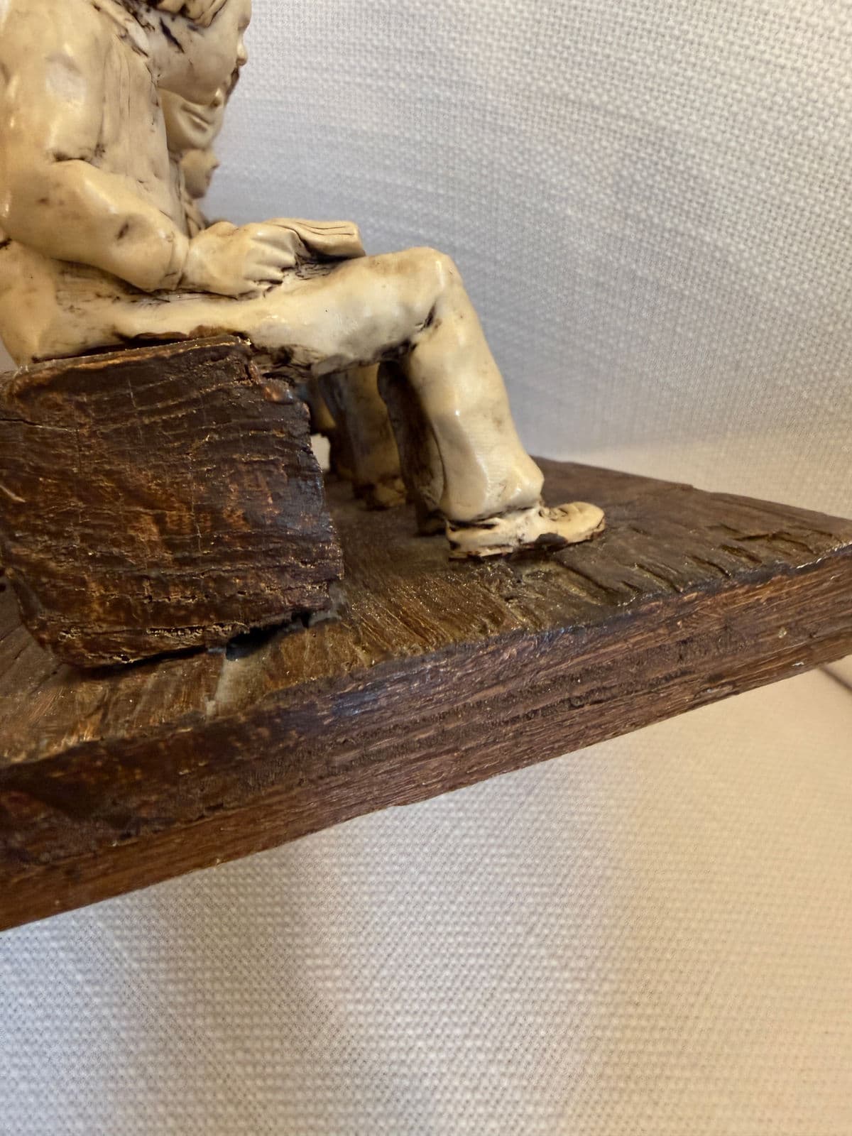 Circa 1990's Betty Difuntorum "Study Time" Resin Sculpture - Thumbnail 7