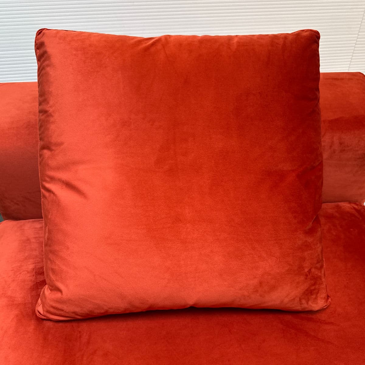 Cappellini Armless Red Slipcovered Chair + Pillow - Thumbnail 13