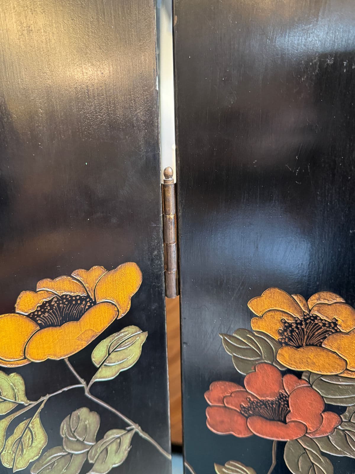 Vintage Chinese Eight Panel Lacquer Coromandel Screen - Thumbnail 15