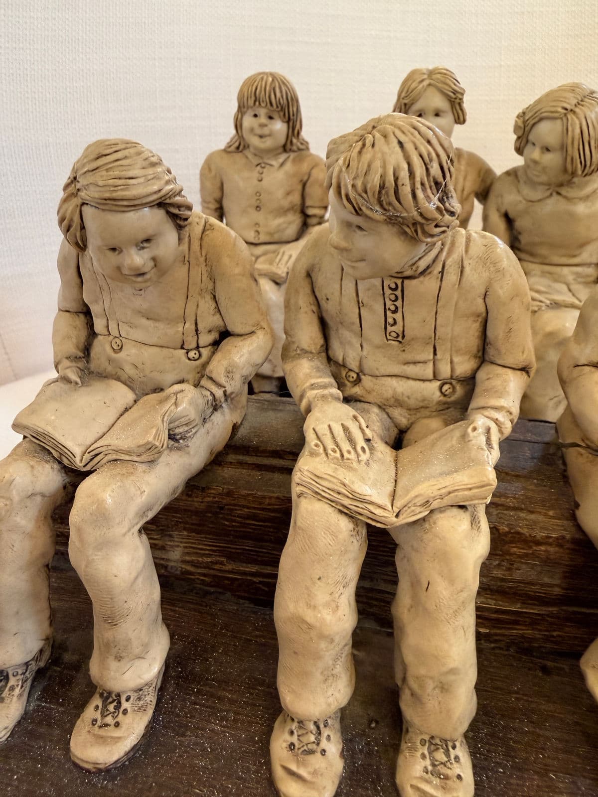 Circa 1990's Betty Difuntorum "Study Time" Resin Sculpture - Thumbnail 11