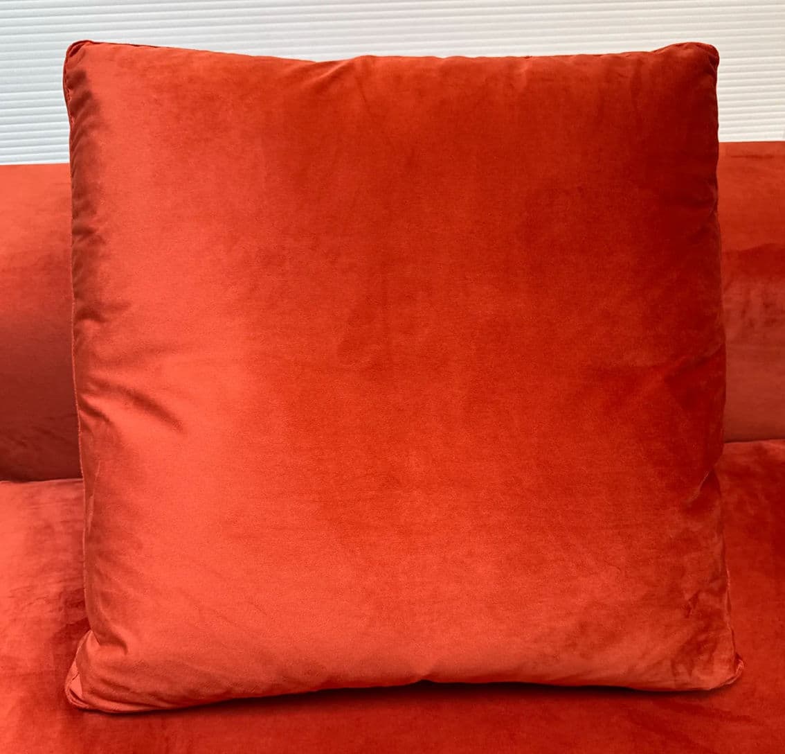 Cappellini Armless Red Slipcovered Chair + Pillow - Thumbnail 8