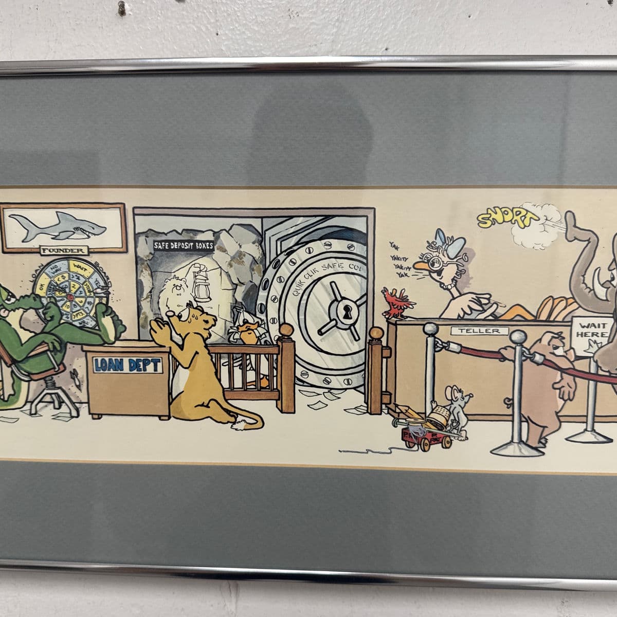 Circa 1985 Robert Marble "The Bank" Offset Lithograph + Signed Edition 20/750 - Thumbnail 12