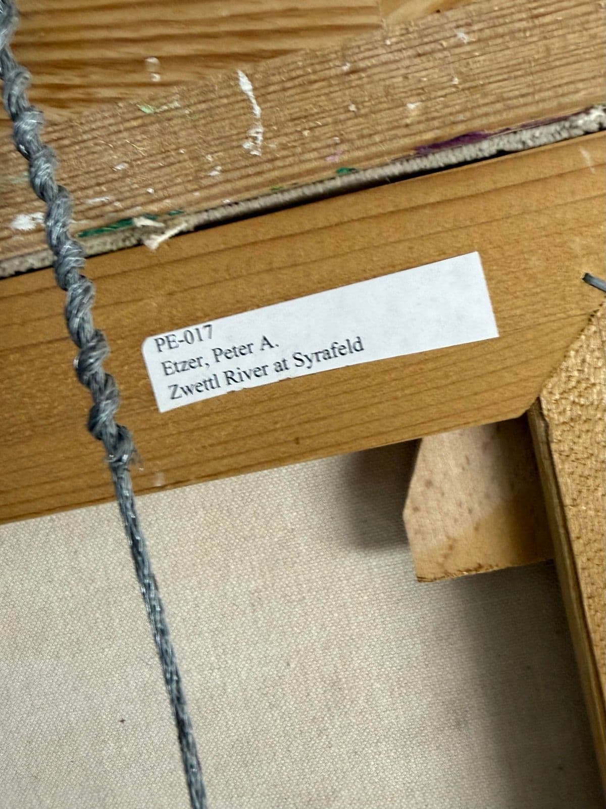 Circa 1997 Zwettl River at Syrafeld Painting by Peter Apolonius Etzer - Thumbnail 7