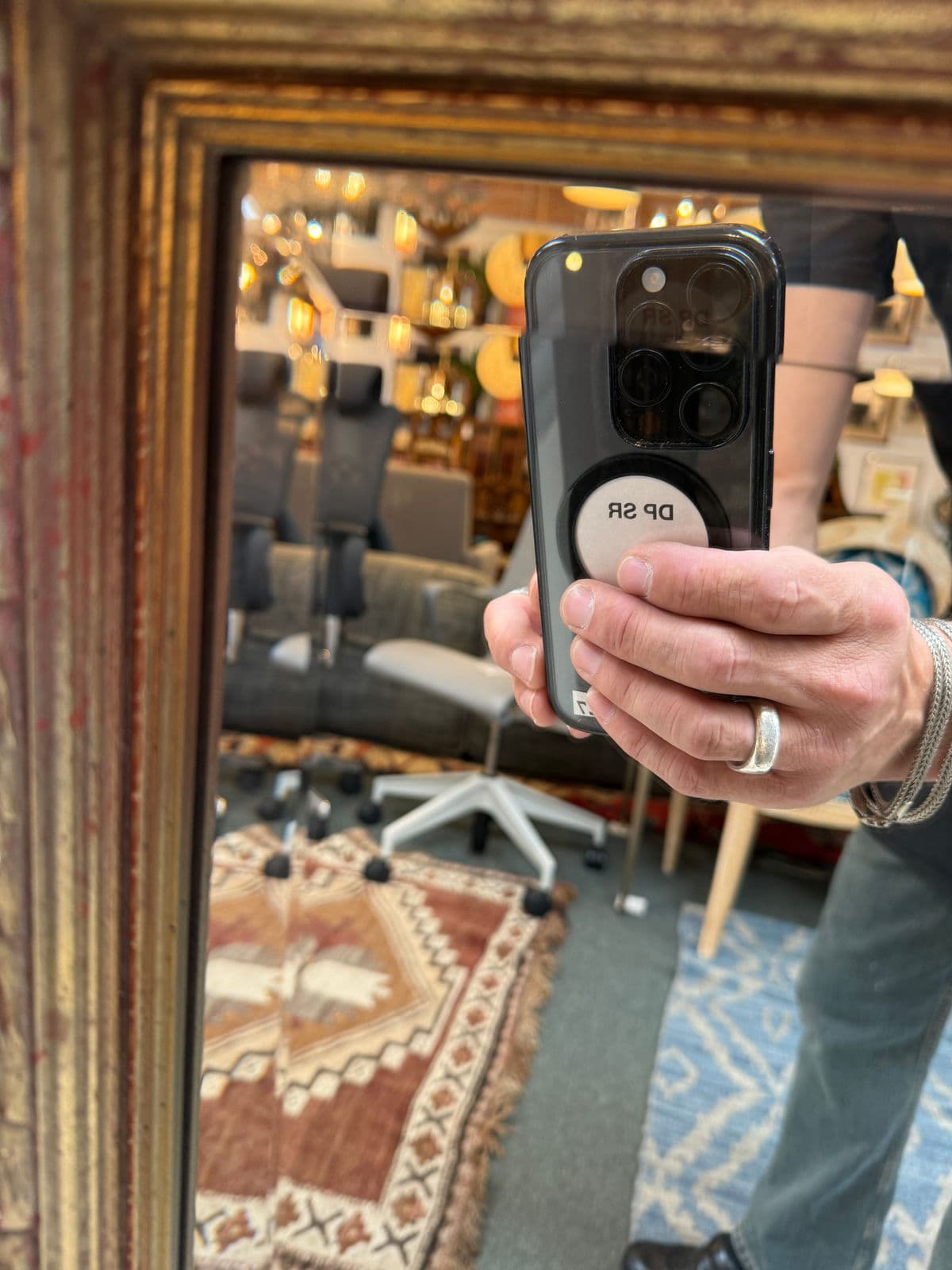 Vintage Style Gilt Carved Frame Wall Mirror - Thumbnail 7