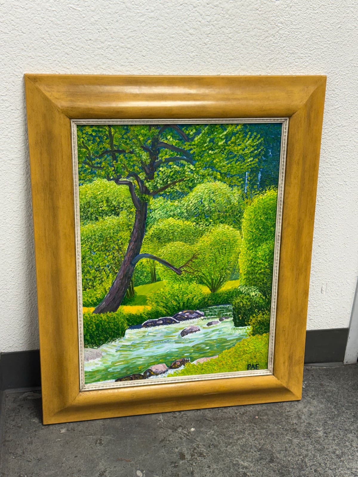 Circa 1997 Zwettl River at Syrafeld Painting by Peter Apolonius Etzer - Thumbnail 6