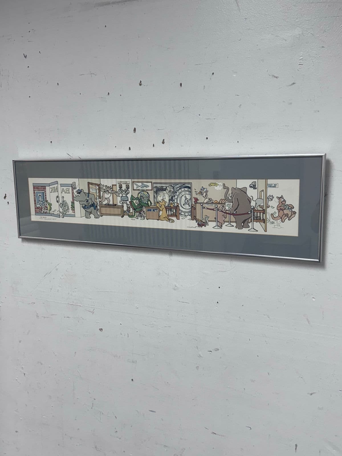 Circa 1985 Robert Marble "The Bank" Offset Lithograph + Signed Edition 20/750 - Thumbnail 9