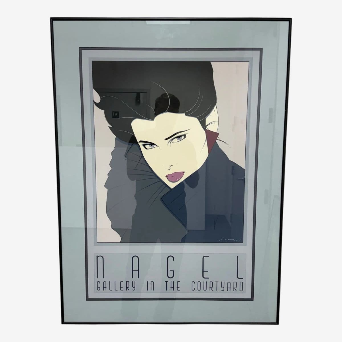 Circa 1980's Patrick Nagels "Gallery in the Courtyard" Silkscreen - Image 1