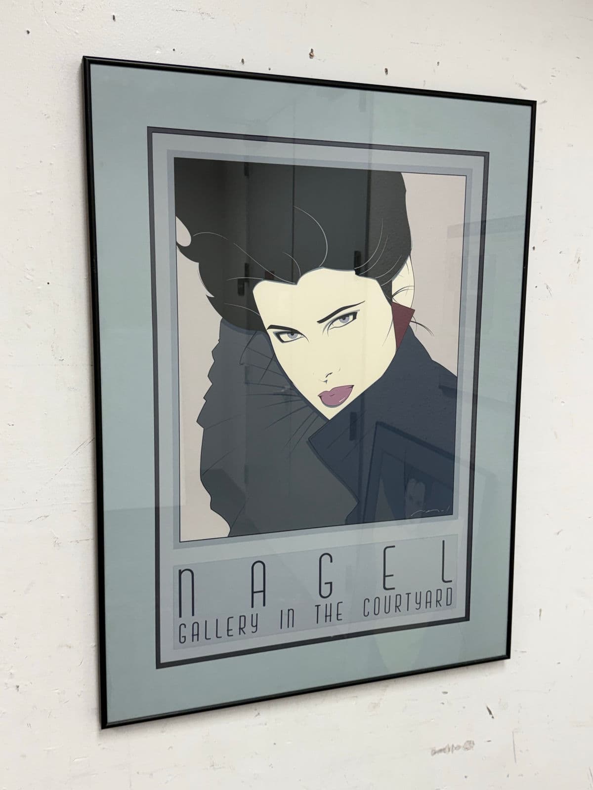 Circa 1980's Patrick Nagels "Gallery in the Courtyard" Silkscreen - Thumbnail 3