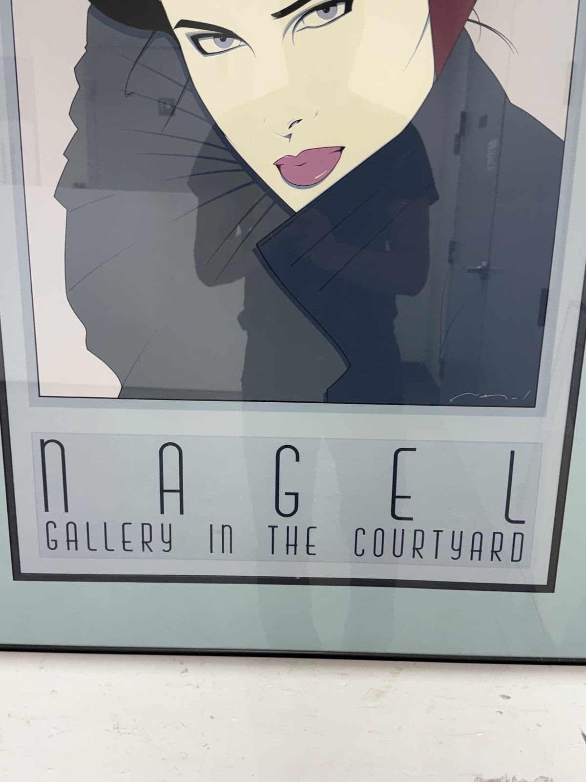 Circa 1980's Patrick Nagels "Gallery in the Courtyard" Silkscreen - Thumbnail 4