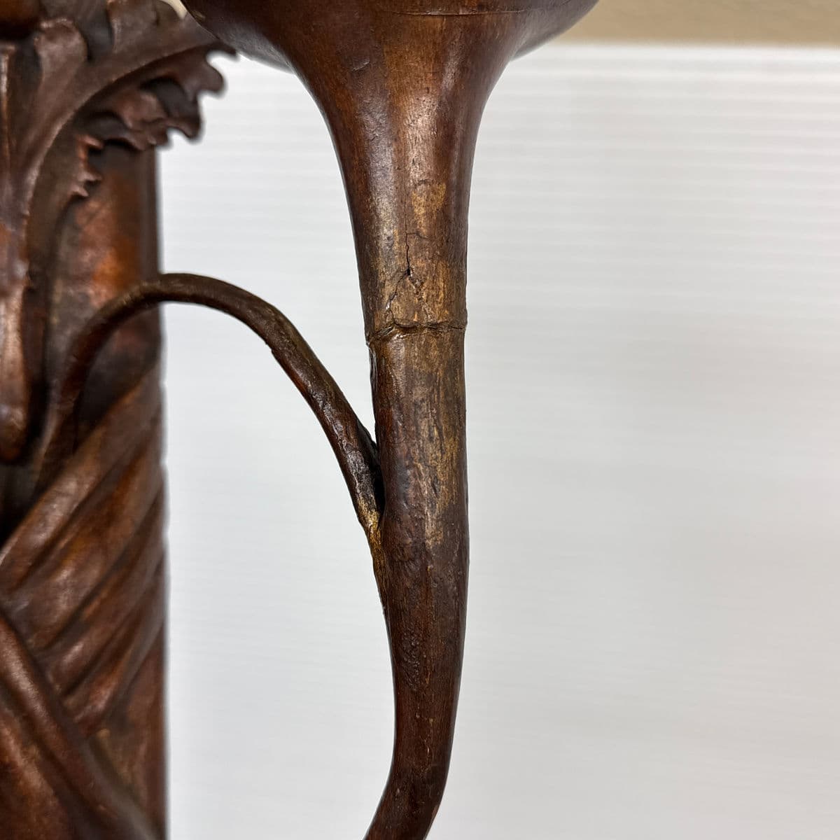 Antique Carved Wood Wall Sconces, Pair - Thumbnail 13