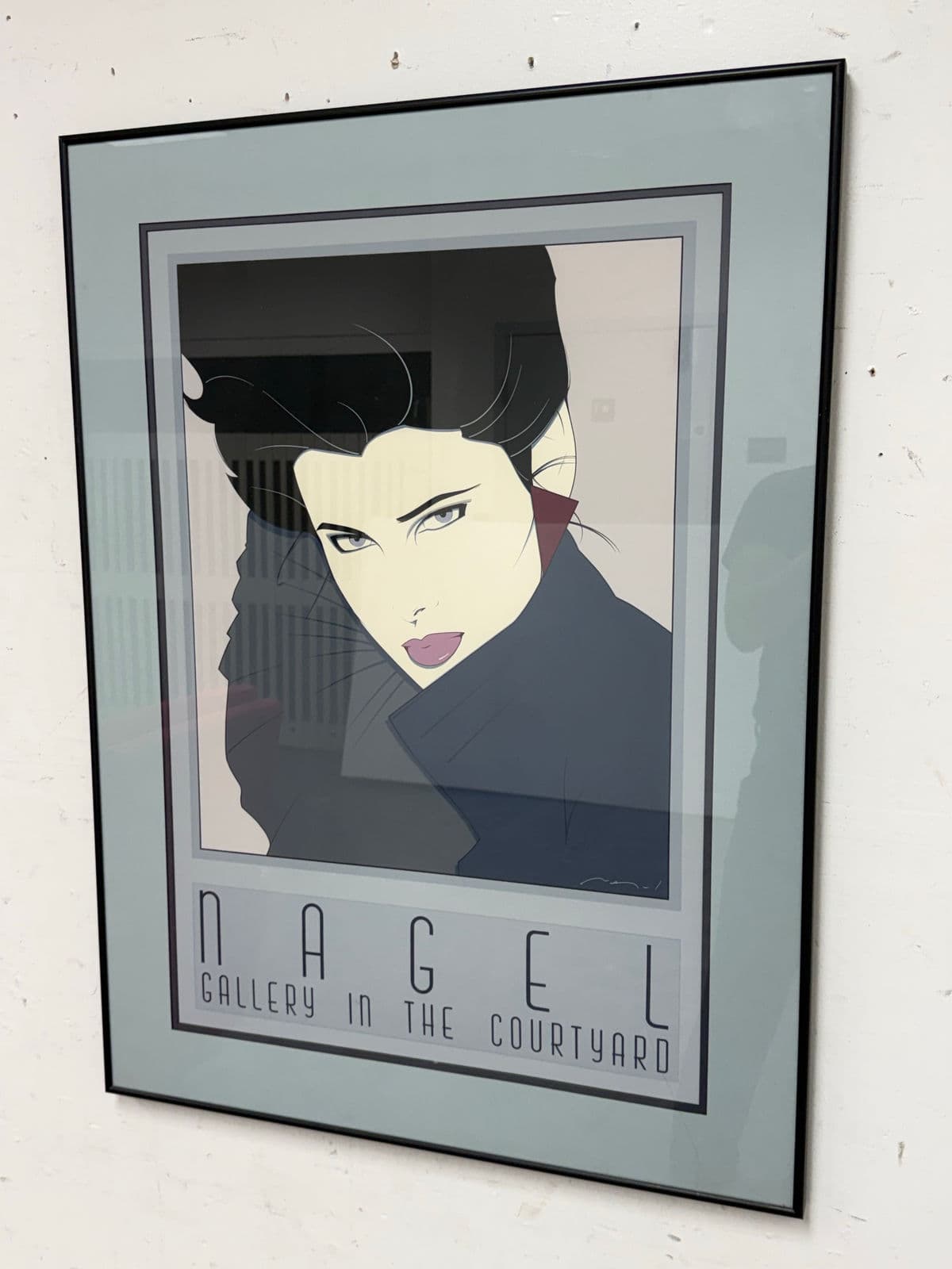 Circa 1980's Patrick Nagels "Gallery in the Courtyard" Silkscreen - Thumbnail 5