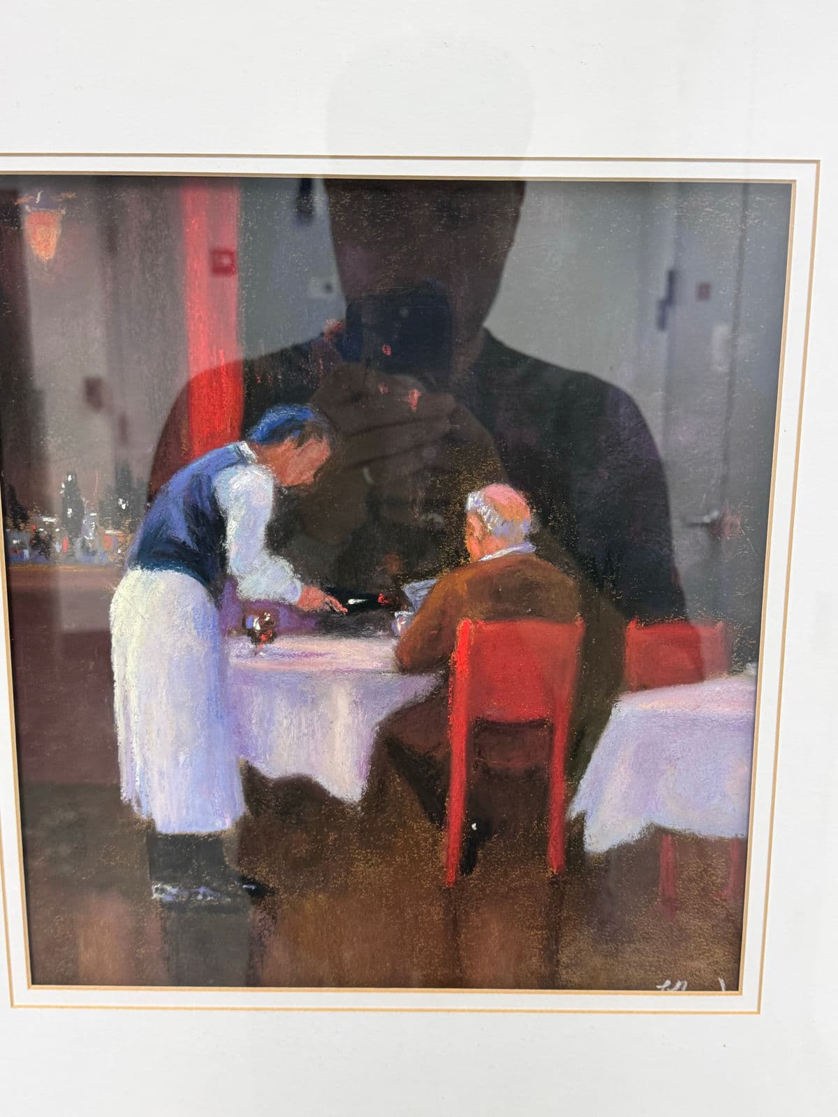 Francine Hurd "Restaurant Series 2" Original Pastel Art Work + Signed, Circa 2004 - Thumbnail 7