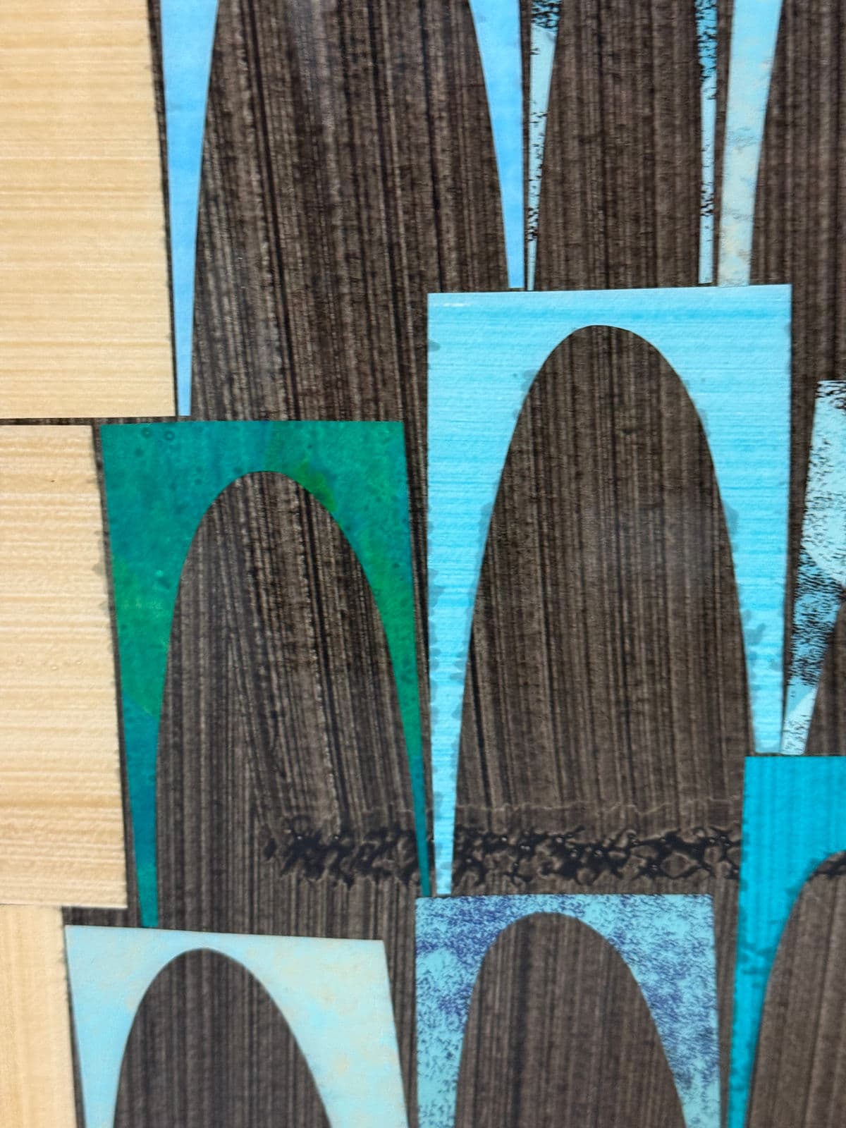 Circa 2005 Rex Ray Mixed Media + Resin Collage - Thumbnail 8