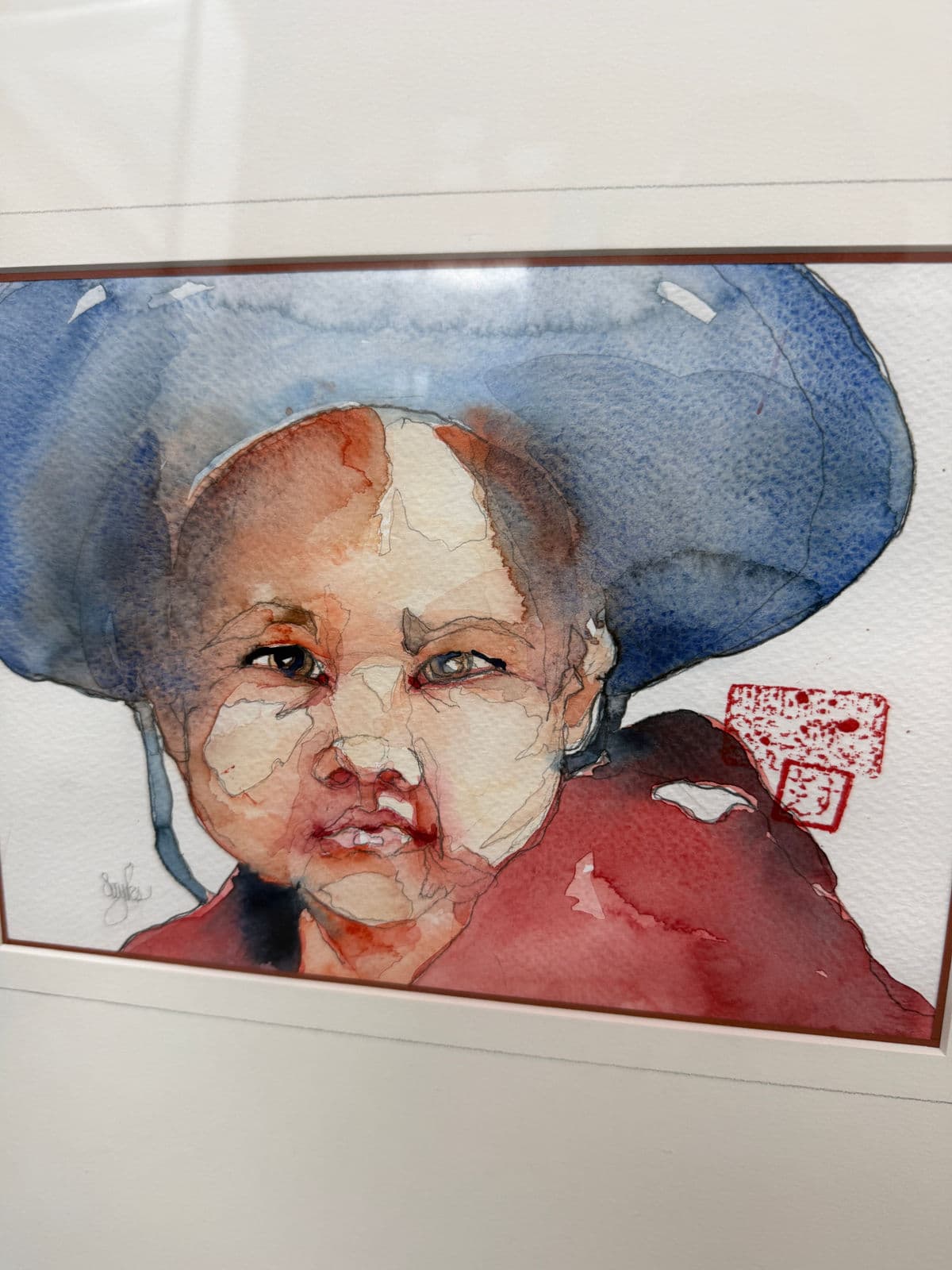 Sayles "Son of Renling" Watercolor Portraits, Set of Three - Thumbnail 4