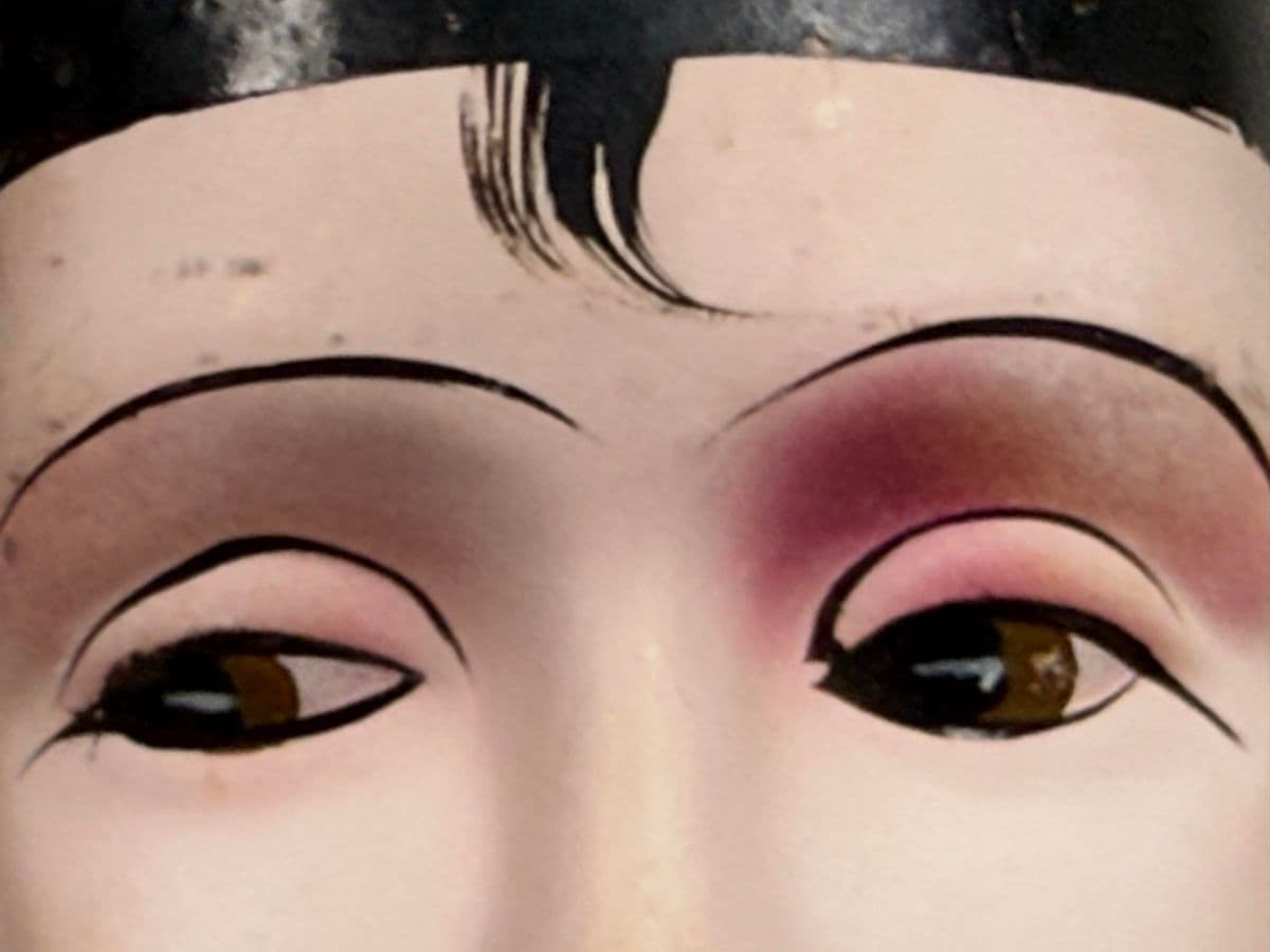 Antique Mannequin Head Hat Stands, Pair - Thumbnail 8