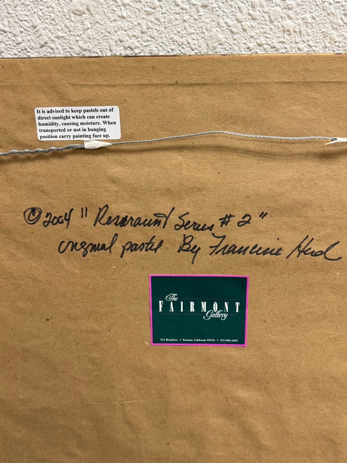 Francine Hurd "Restaurant Series 2" Original Pastel Art Work + Signed, Circa 2004 - Thumbnail 8