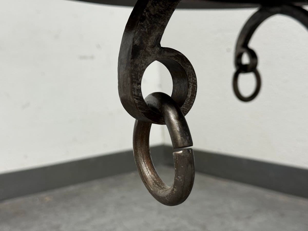 Circa 2004 Directorie Round Iron + Marble Top Table - Thumbnail 10