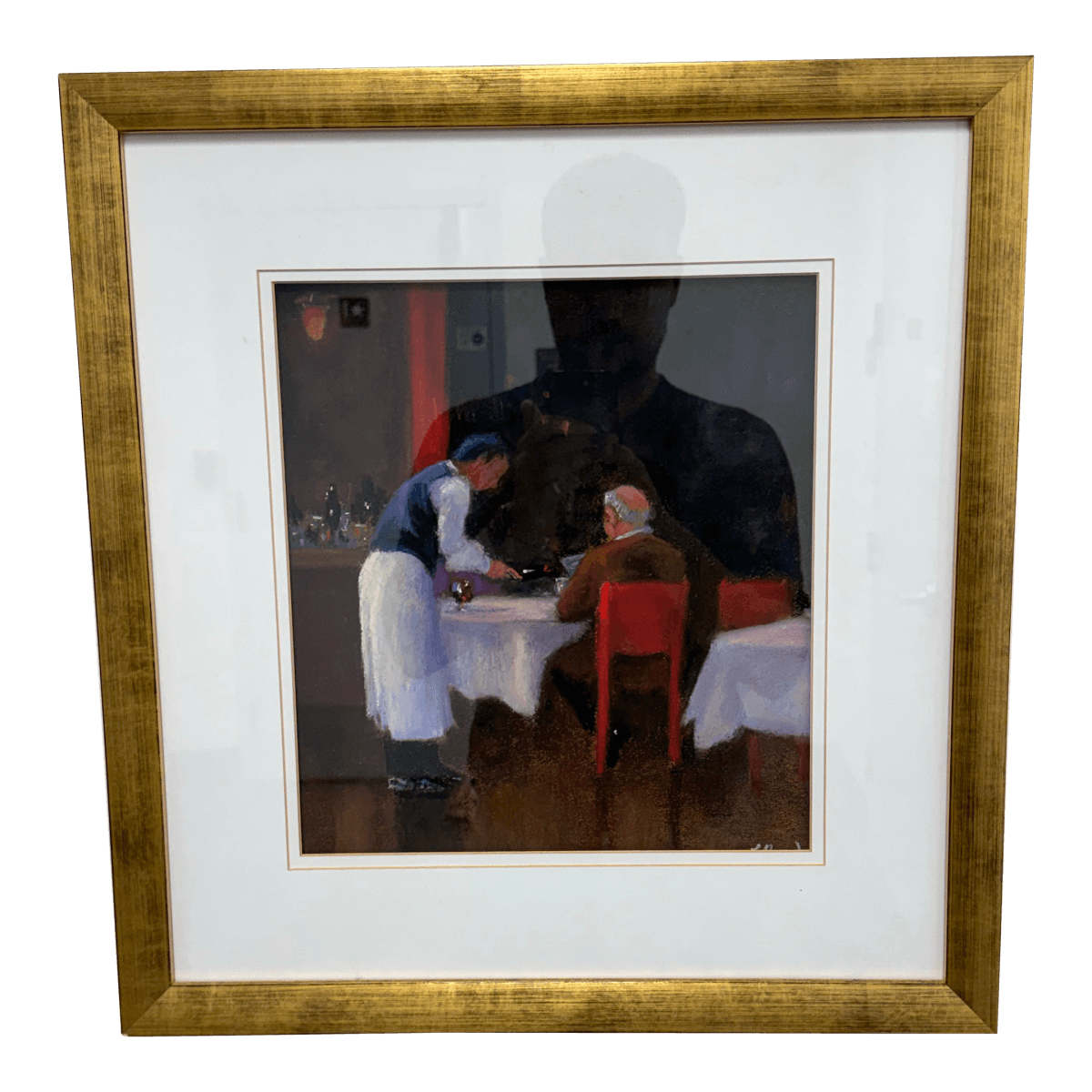 Francine Hurd "Restaurant Series 2" Original Pastel Art Work + Signed, Circa 2004 - Thumbnail 2