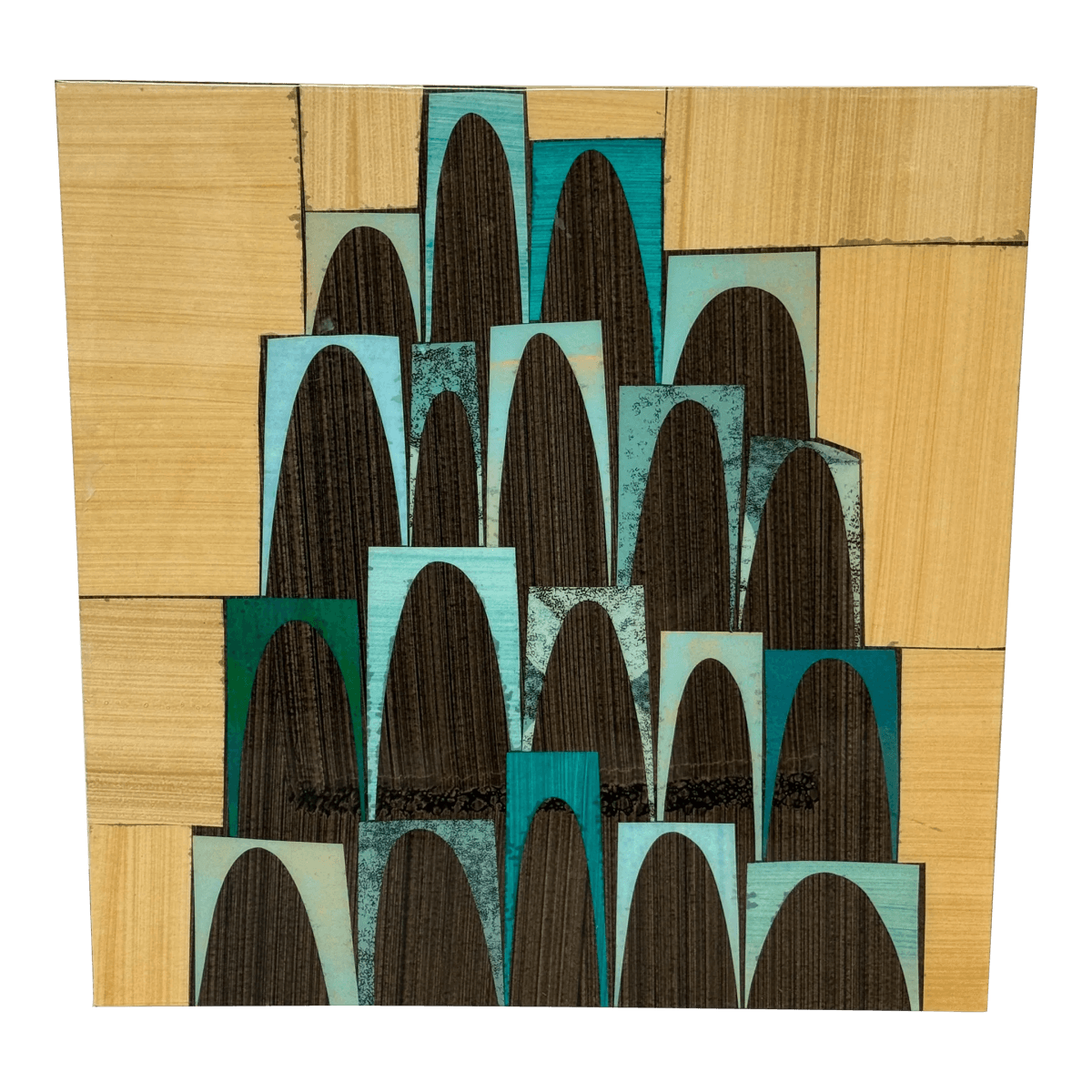 Circa 2005 Rex Ray Mixed Media + Resin Collage - Thumbnail 2