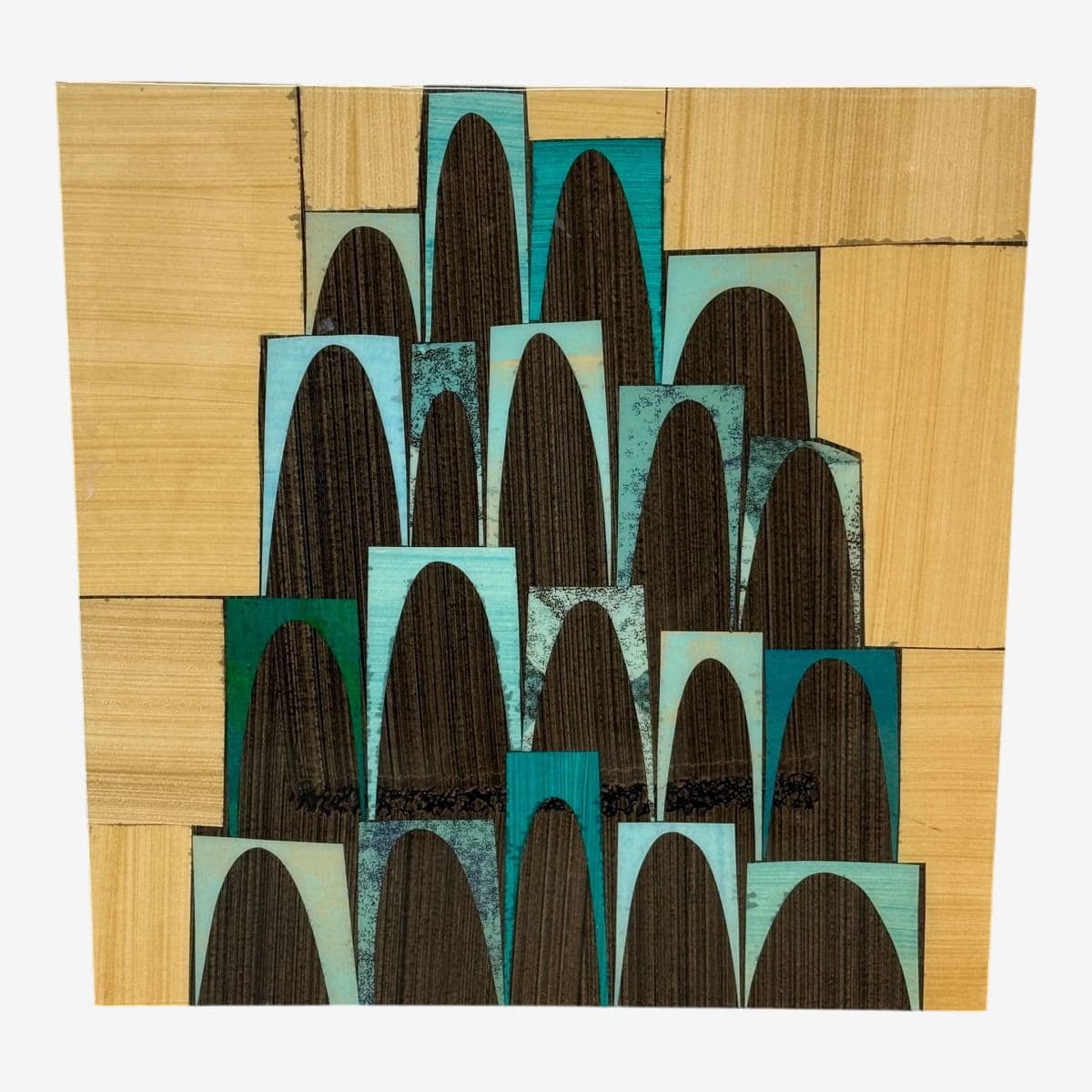 Circa 2005 Rex Ray Mixed Media + Resin Collage - Image 1