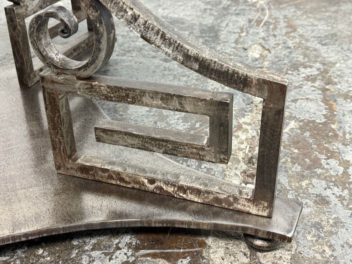 Circa 2004 Directorie Round Iron + Marble Top Table - Thumbnail 11