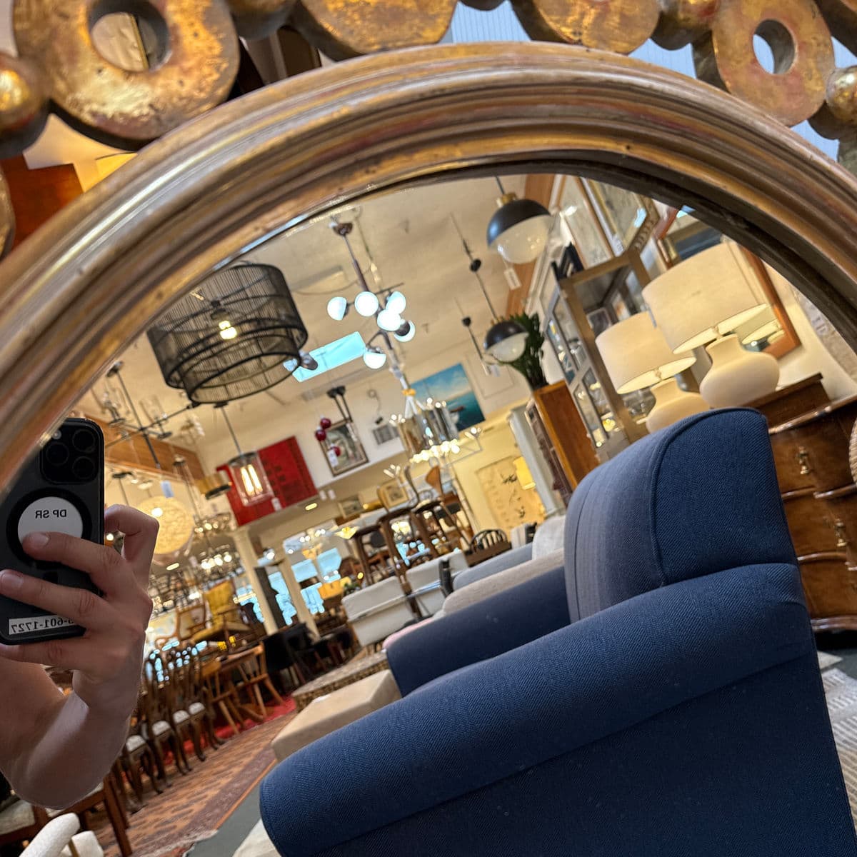 Carved + Gold Gilt Wall Mirror - Thumbnail 9