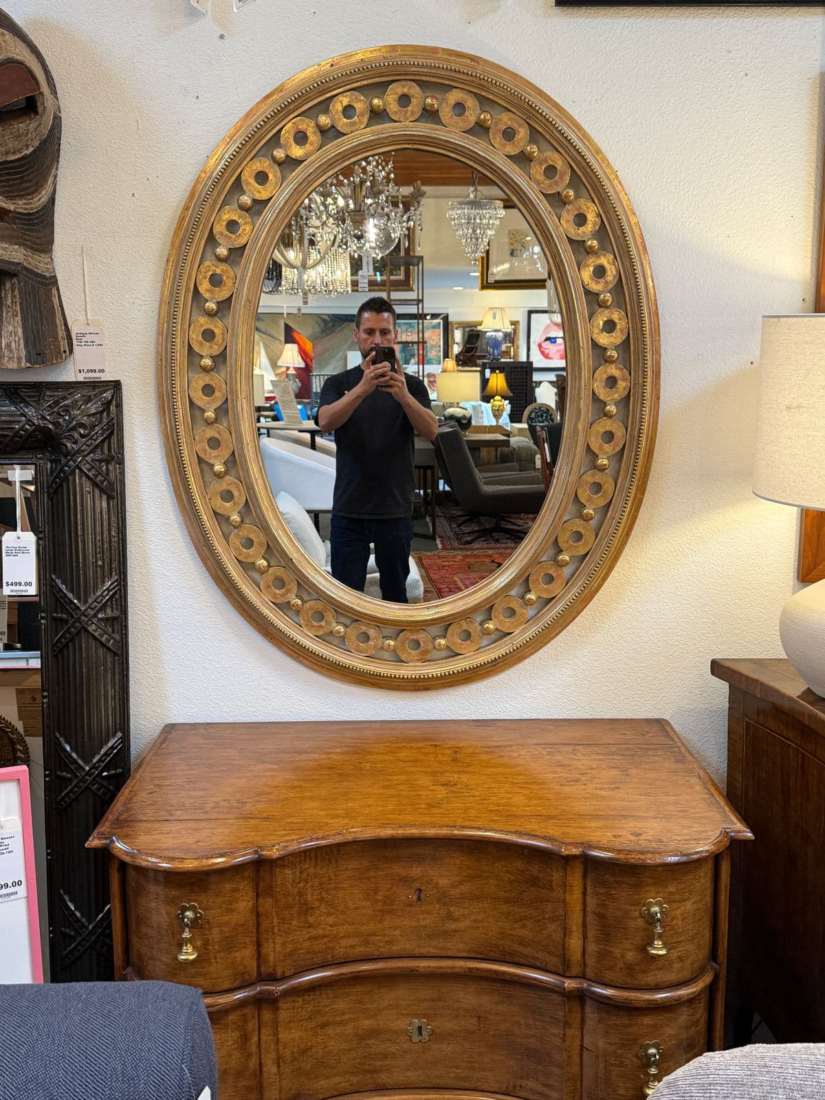 Carved + Gold Gilt Wall Mirror - Thumbnail 12