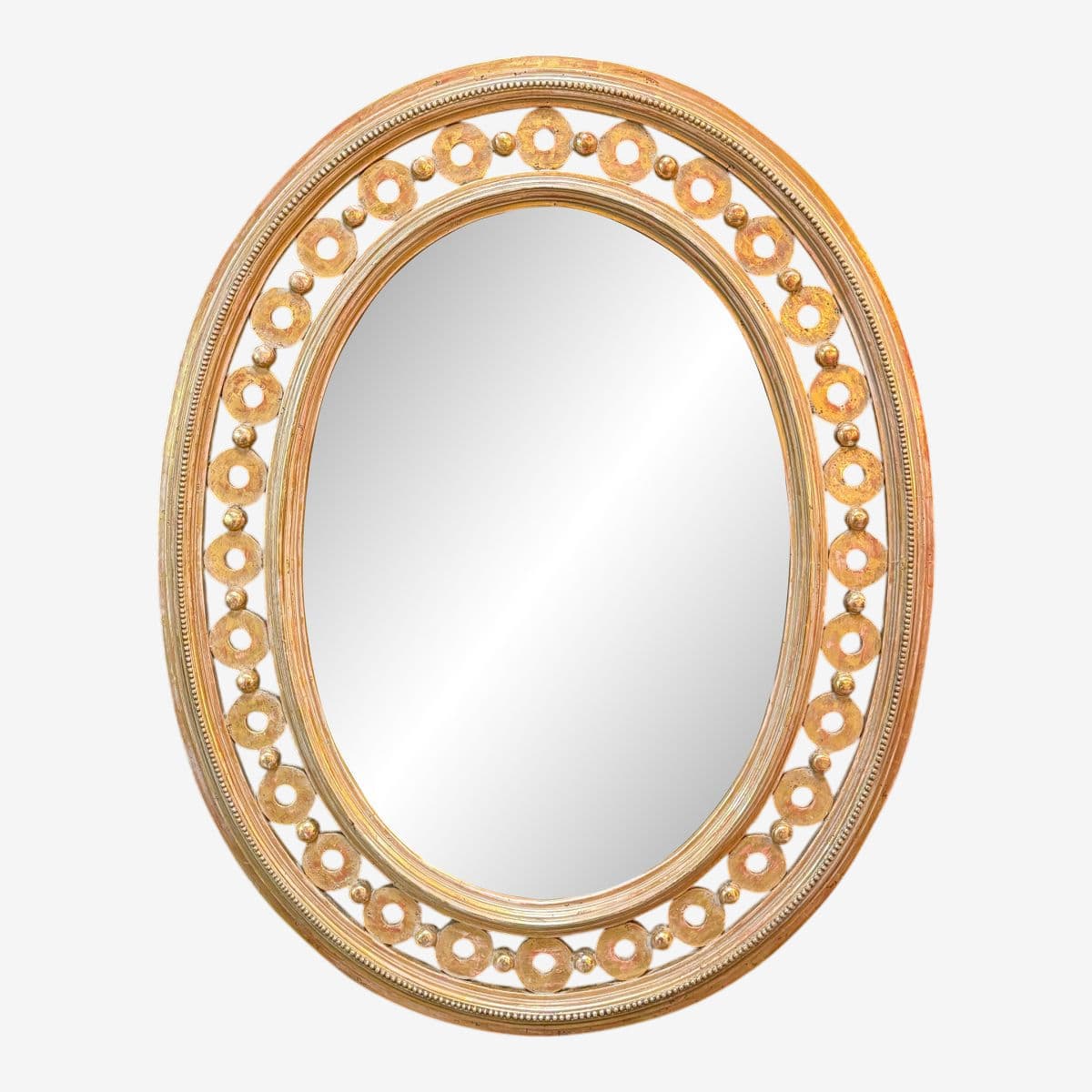 Carved + Gold Gilt Wall Mirror - Image 1