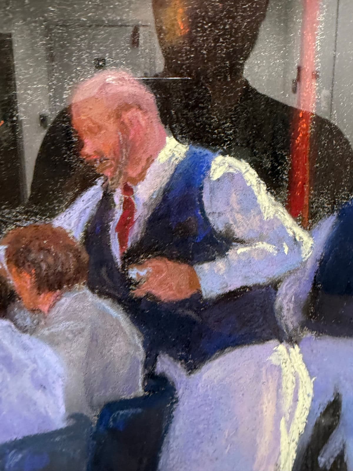 Circa 2004 Francine Hurd "Restaurant Series 1" Original Pastel Art Work, Signed - Thumbnail 4