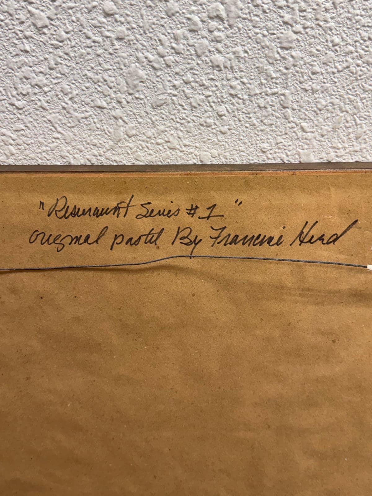 Circa 2004 Francine Hurd "Restaurant Series 1" Original Pastel Art Work, Signed - Thumbnail 9