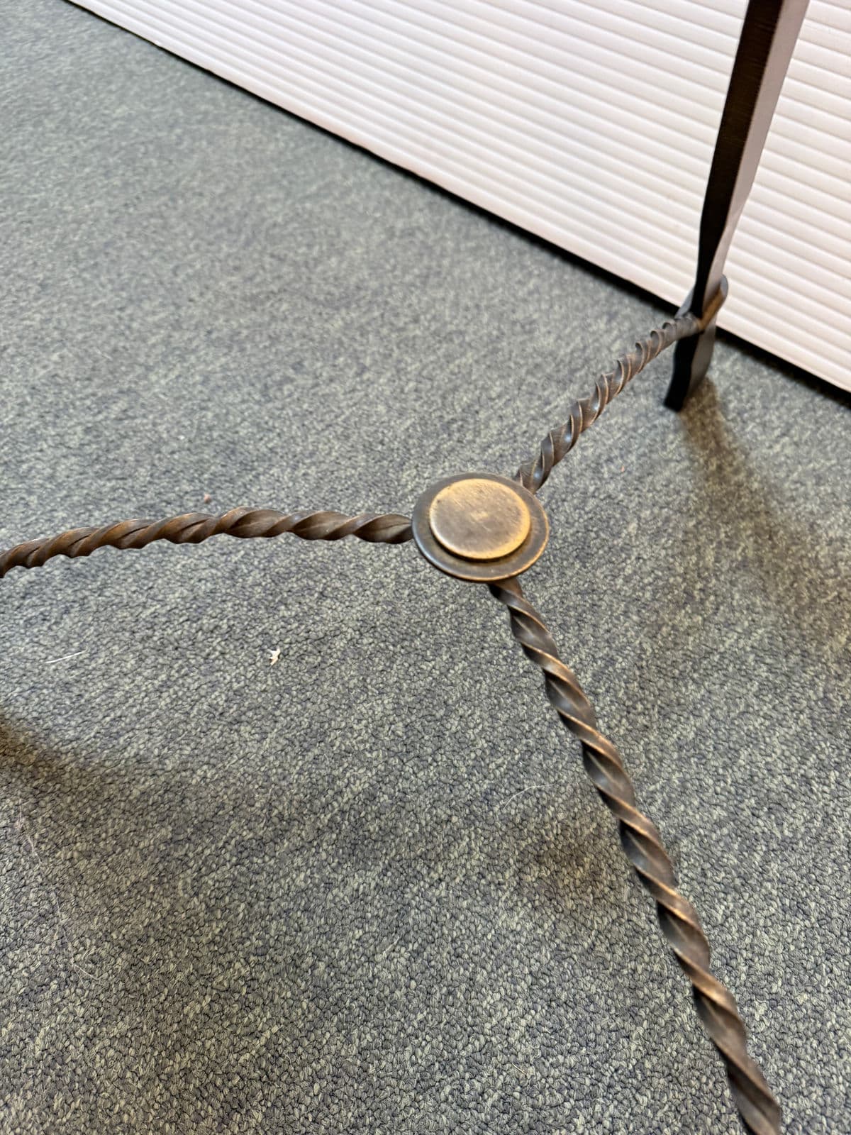 Kollka Style Contemporary Iron + Glass Side Table - Thumbnail 13