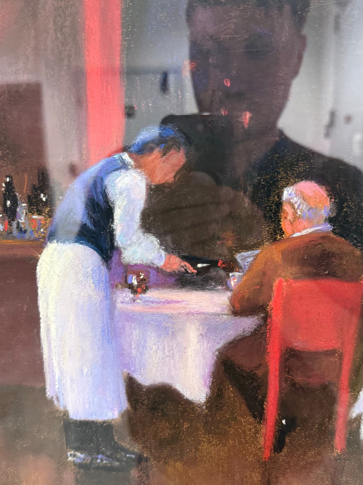 Francine Hurd "Restaurant Series 2" Original Pastel Art Work + Signed, Circa 2004 - Thumbnail 11