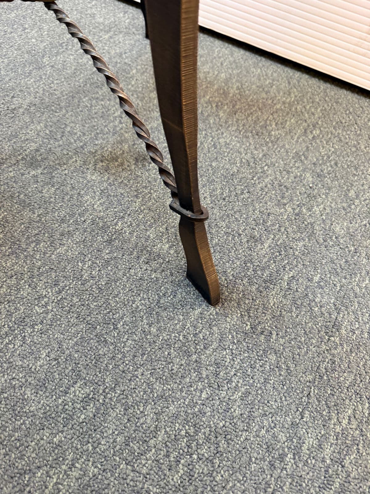 Kollka Style Contemporary Iron + Glass Side Table - Thumbnail 10