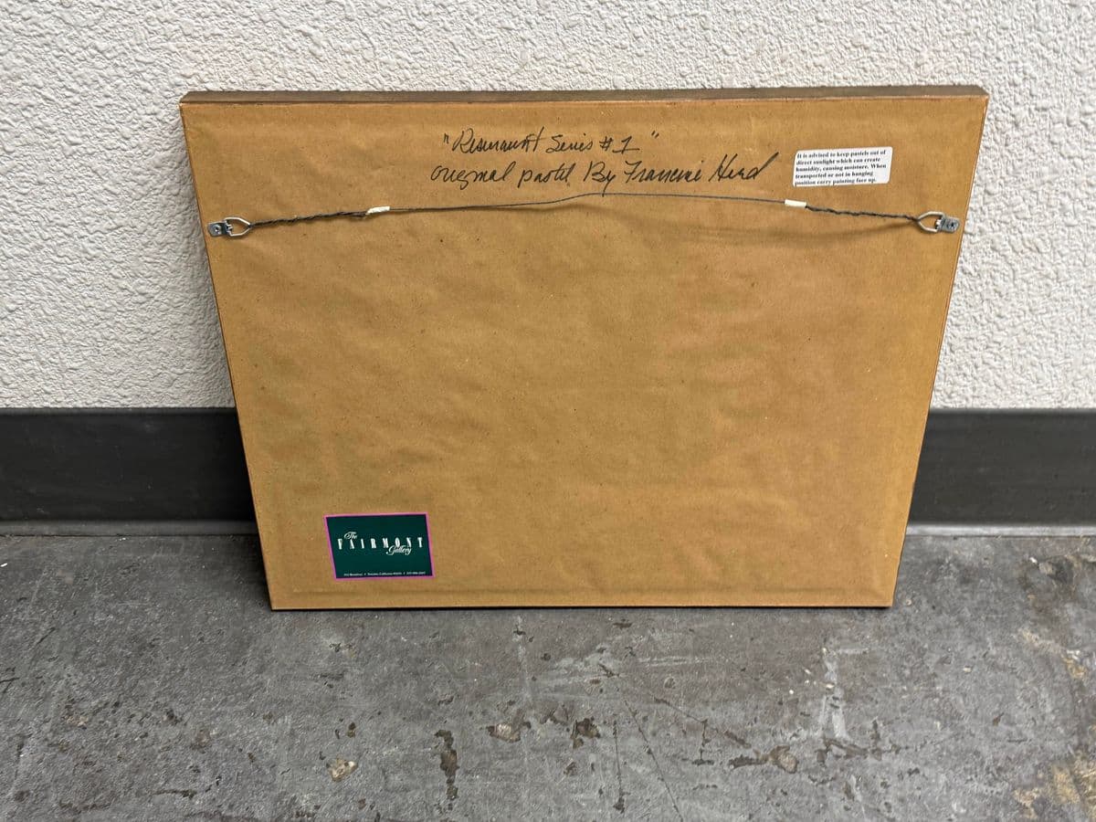 Circa 2004 Francine Hurd "Restaurant Series 1" Original Pastel Art Work, Signed - Thumbnail 12