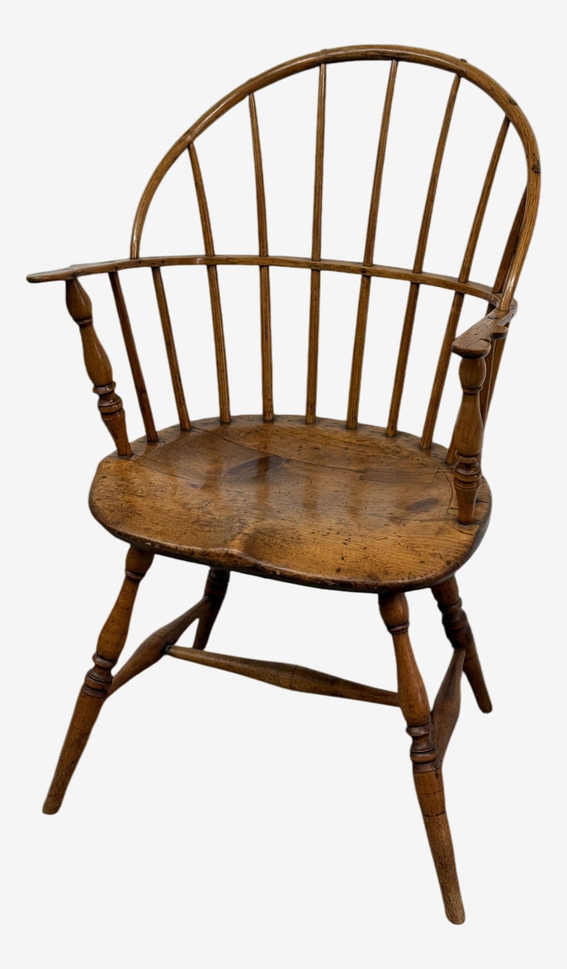 Circa 1785 Sack-Back Windsor Knuckle Armchair - Image 1