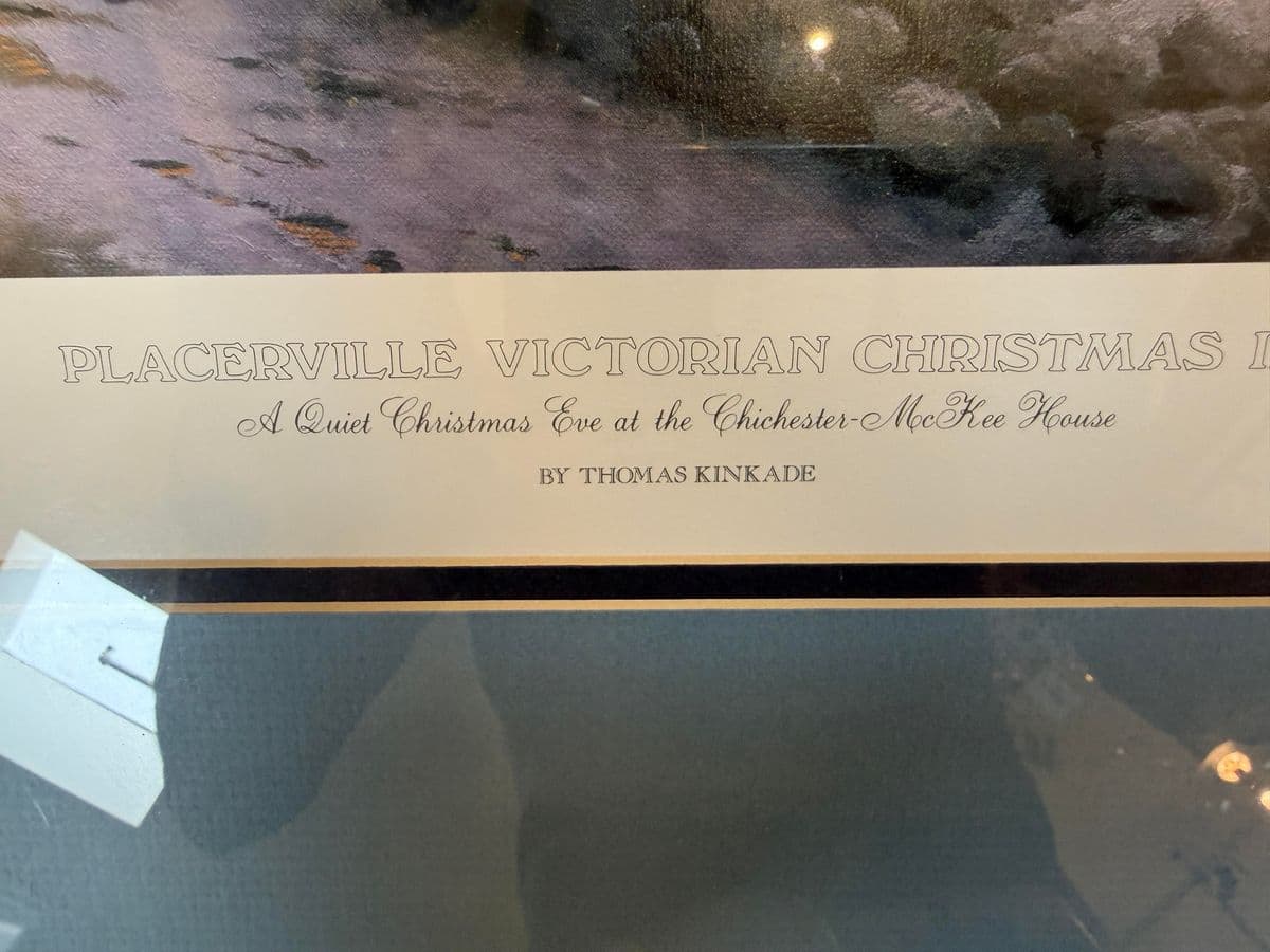 Thomas Kinkade "Placerville Victorian Christmas Iii" LTD Edition 209/495 Print, Signed - Thumbnail 6